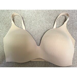 Knix Wing Woman Contour Bra Size 8 Beige Wireless 4-Way Stretch Support